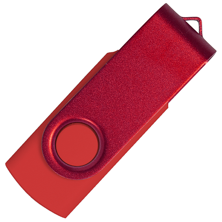 Флеш накопитель USB 2.0 Twister Сolor Mix 16GB, пластик Софт Тач/металл, красный/красный