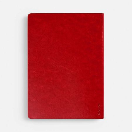 Ежедневник Nebraska Flex, недатированный, красный с серебристым