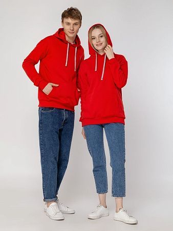 Толстовка с капюшоном Unit Kirenga Heavy, красная, размер XS
