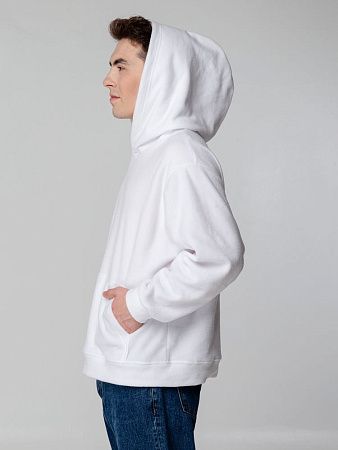 Худи флисовое унисекс Manakin, белое, размер XL/2XL