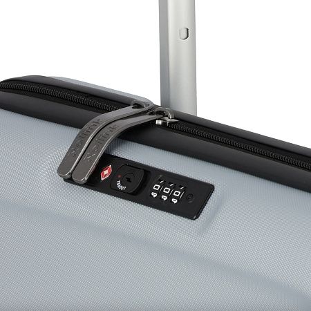 Чемодан складной Rollink FLEX LIGHT 55x40x20 см, 4 колеса, светло-серый