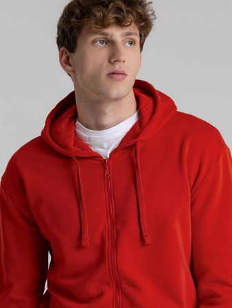 Толстовка на молнии с капюшоном Siverga Heavy 2.0, красная, размер XS