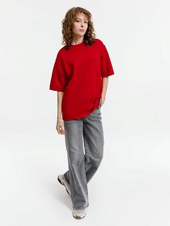 Джемпер с коротким рукавом Siluetti Volumica, красный, размер M/L