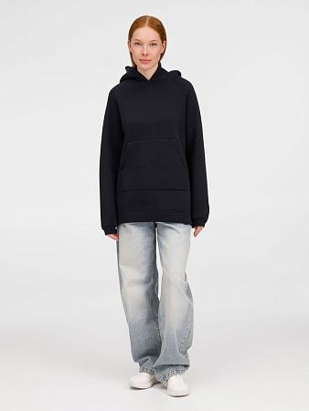 Худи унисекс оверсайз Easy Street, темно-синее, размер XS/S