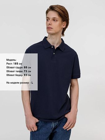 Рубашка поло унисекс Pacific, кобальт (темно-синяя), размер L