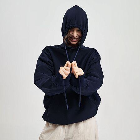 Худи релакс унисекс ADVENTURE, темно-синий