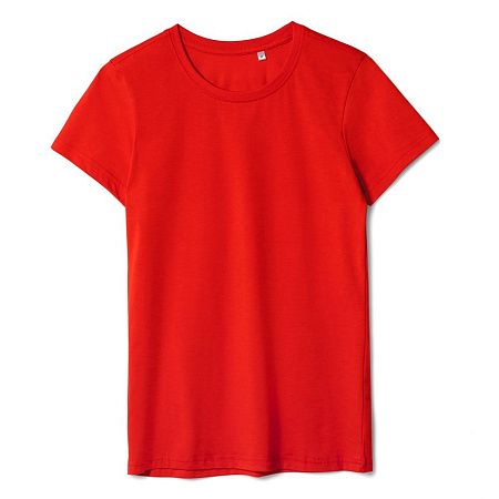 Футболка женская T-bolka Lady, красная, размер S