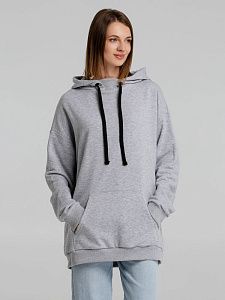 Худи оверсайз «Чистая соль», серый меланж, размер XL/2XL