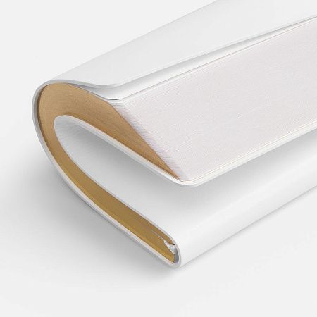 Ежедневник Nebraska Flex, недатированный, белый с золотистым
