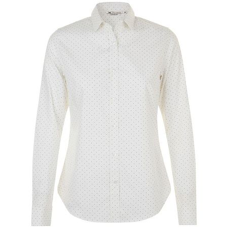 Рубашка женская Becker Women, белая с темно-синим, размер XS