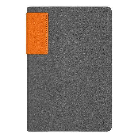 Ежедневник Flexy Star Sivilia Grey Edition Color А5 серо-оранжевый, недатированный в гибкой обложке