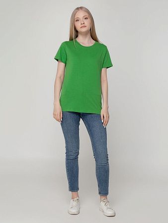 Футболка женская T-bolka Lady, ярко-зеленая, размер S