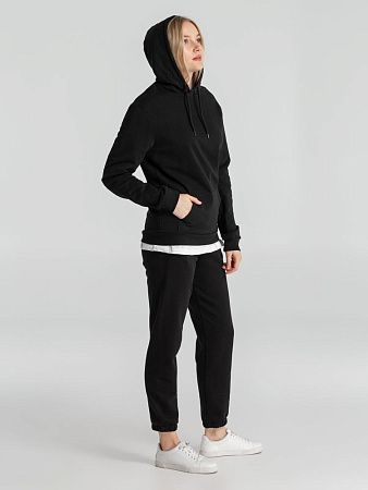 Толстовка с капюшоном унисекс Hoodie, черная, размер L