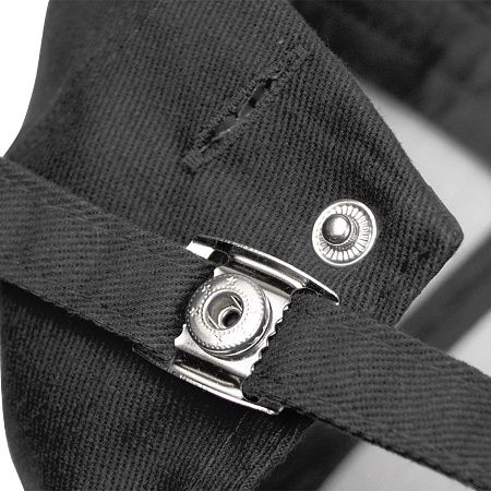 Кепка 6-панельная Oxford 300, c белым сендвичем, черная