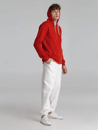 Толстовка на молнии с капюшоном Unit Siverga Heavy, красная, размер XS v2