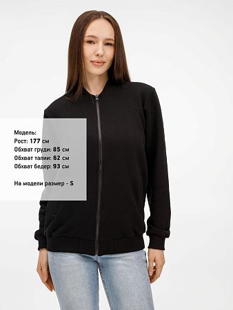 Бомбер унисекс Townie, черный, размер S