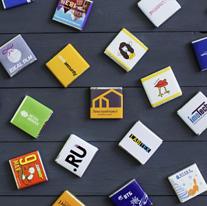 Плитка шоколада с вашим лого, 5 г