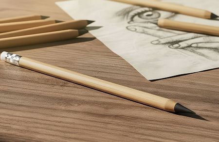 Вечный карандаш "Groot" с ластиком, бамбук