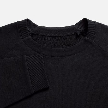 Свитшот унисекс Avenu, черный, размер XS/S