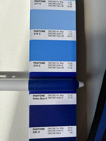 Ручка шариковая Alana, пластиковая, белая/синяя