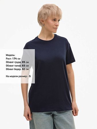 Футболка унисекс Regent 150, темно-синяя (navy), размер M