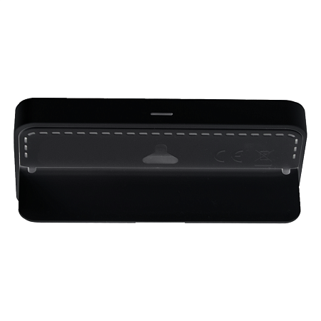 Часы настольные Chronos с термометром и гигрометром, с ж/к дисплеем, черные