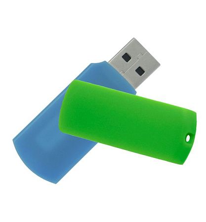 Флеш накопитель USB 2.0 Goodram Colour Mix 8GB, пластик, голубой/зеленый