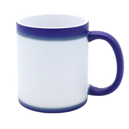 Кружка-хамелеон керамическая Йорк, сублимация, черная