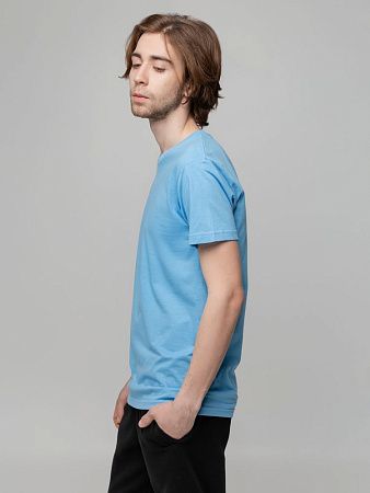 Футболка унисекс T-bolka 140, голубая, размер S