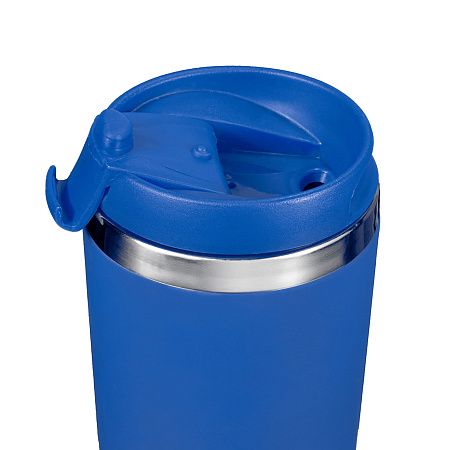 Термокружка KOMO SOFT COLOR 420мл. Синяя с синей крышкой 6060.01