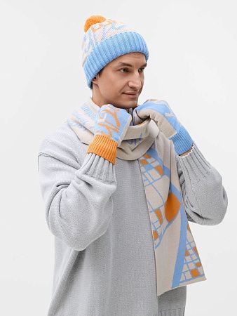 Варежки на заказ Mani, полушерсть, размер XL