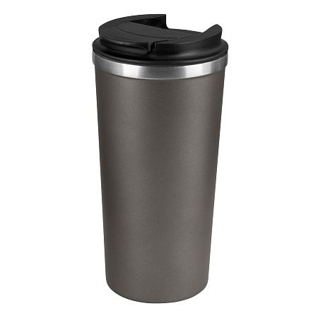 Термокружка вакуумная Palermo, серая, матовая поверхность