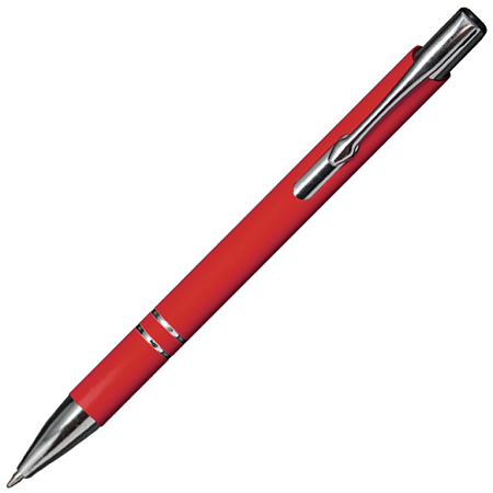 Ручка шариковая, COSMO HEAVY Soft Touch Requis,, металлическая, красная
