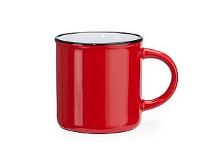 Кружка JACK, цвет: красный, белый