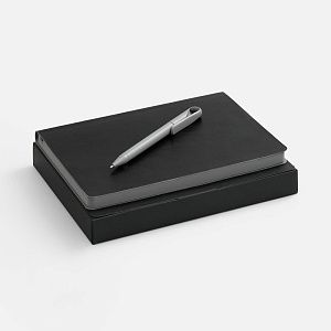 Набор Doppio, черный с серым