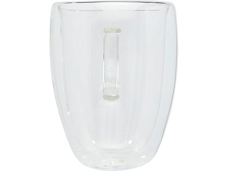 Стеклянный стакан «Manti» с двойными стенками и подставкой, 350 мл, 2 шт