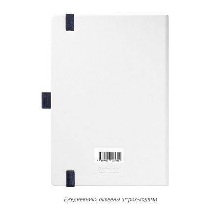 Ежедневник Arctic недатированный, белый/синий