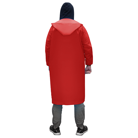 Дождевик RainForest, унисекс, материал EVA, размер M-L, красный