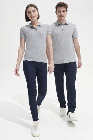 Рубашка поло мужская Spring 210, серый меланж, размер S