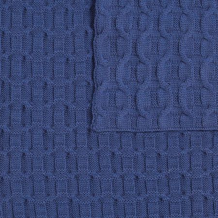 Плед Braidera, синий (черника)