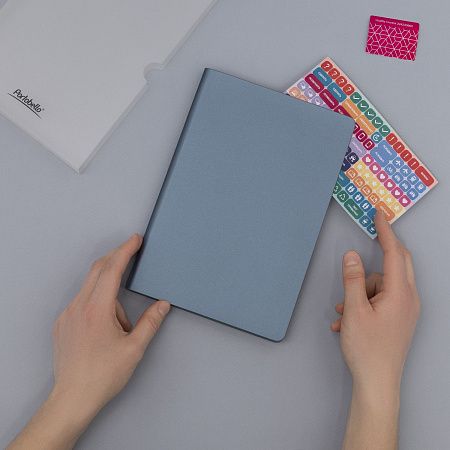 Ежедневник Moon river недатированный, стальной