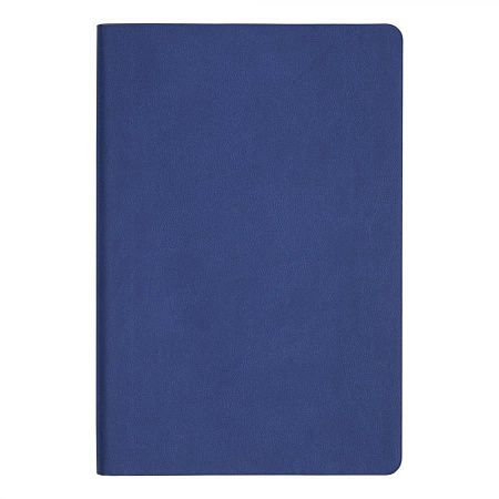 Ежедневник Flexy Latte Soft Touch Blue Edition Color А5, синий/оранжевый, недатированный, в гибкой обложке