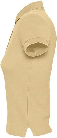 Рубашка поло женская People 210, бежевая, размер XXL