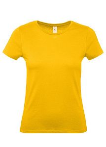 Футболка женская E150, черная под нанесение