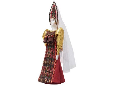 Подарочный набор: кукла фарфоровая, мёд с миксом из орехов