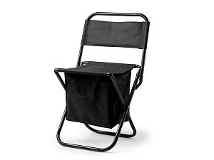 Складной уличный стул с термосумкой KOVAL, цвет: черный