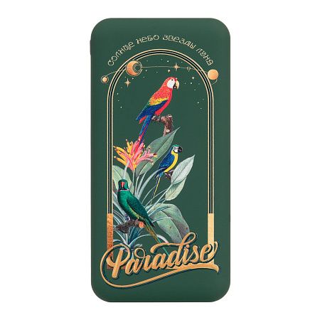 Внешний аккумулятор Elari Plus 10000 mAh, зеленый