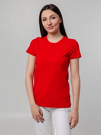 Футболка женская T-bolka Stretch Lady, красная, размер S v2
