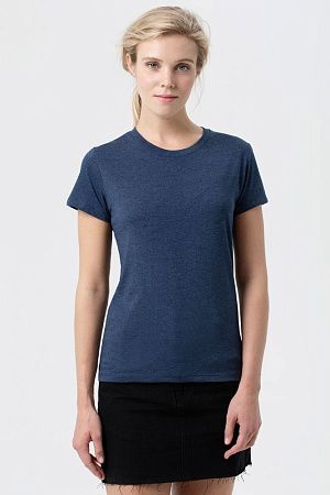 Футболка женская Regent Fit Women, синий меланж, размер XL