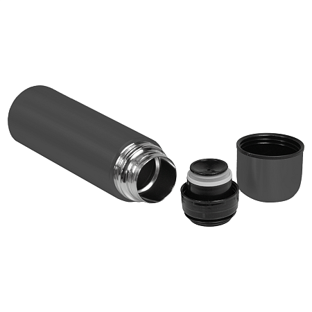 Термос вакуумный стальной Optimus  двухстеночный 500 мл, темно-серый